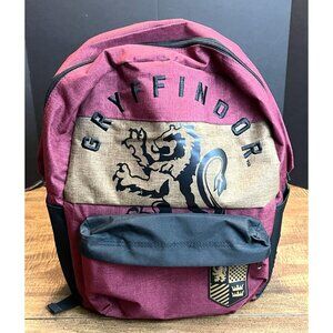 Harry Potter Gryffindor Maroon/Burgundy Backpack Book Bag School Academics Logo